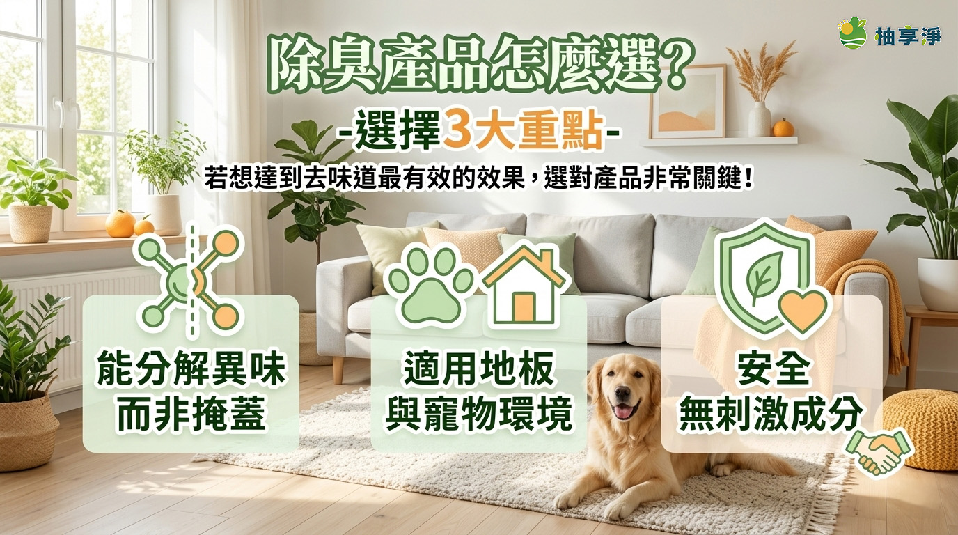 除臭產品選擇示意圖