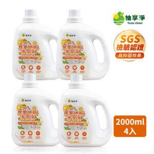 柚享淨 文旦酵素柚淨plus 居家地板清潔液 2000ml【4入組】