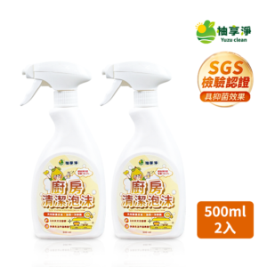 柚享淨 文旦酵素柚淨plus 除油泡沫 500ml【2入組】