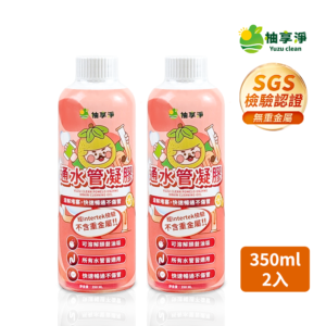 柚享淨 文旦酵素柚淨plus 通水管凝膠 350ml【2入組】