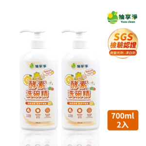 柚享淨 文旦酵素柚淨plus 洗碗精 700ml【2入組】